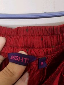 Srishti Maroon Festive Silk Palazzo Pant