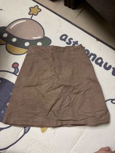 Button Front Mini Skirt