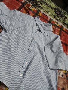 Stylish Blue Button-Down Shirt