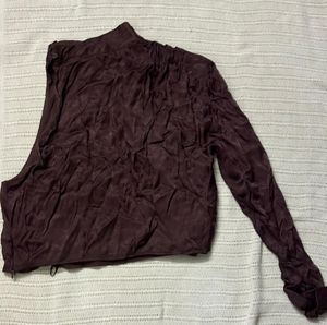 Zara One-Sleeve Crop Top