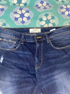Celio Navy Blue Distressed Jeans ( Never Used )