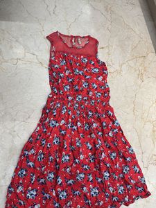 Red Floral Dress