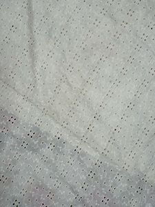 White Pure Cotton Hakoba Fabric
