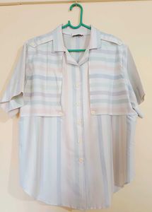 USA made Front open striped shirt