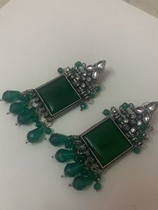 Green Earrings