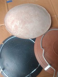 Set of 3 Clay &amp; Metal Cooking Pans