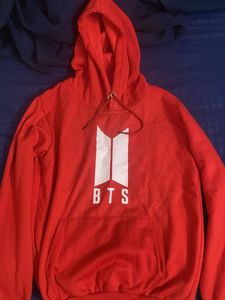 Red BTS Hoodie