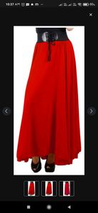 Red Jab we met style skirt