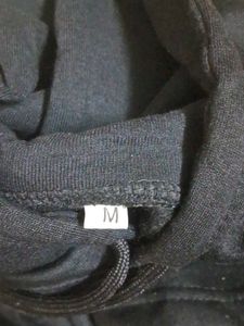 Black Crop Hoodie