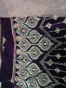 Elegant Velvet Lehenga Choli Set