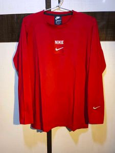 Red Nike Long Sleeve Tee