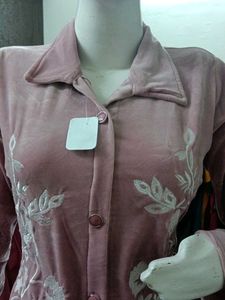 Party Wear Velvet Embroidered coord Set