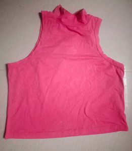 High Neck Crop Top
