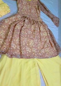 Frock Palazzo With Dupatta