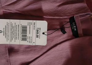 Shein Elegant Lilac Halter Neck Front Cut-Out Mini