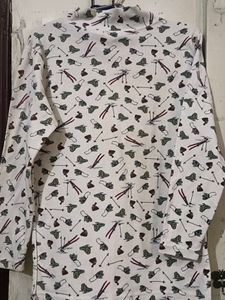 woollen girls highneck tshirt
