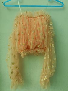 𐙚 Daisy Printed Off Shoulder Crop Top 𐙚