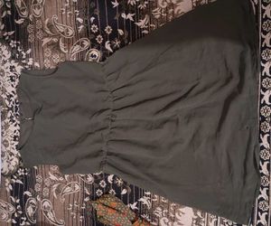 Olive Green Sleeveless Dress