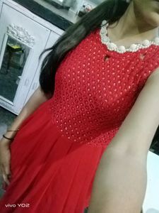 Red Freel Dress