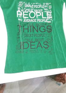 Green Graphic Tee - 'People, Things, Ideas'