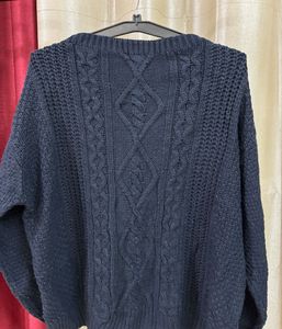 Navy Blue Pullover Sweater