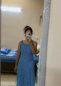 Blue Striped Dress