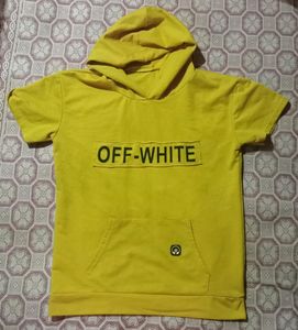 Yellow Hoodie With Pockets