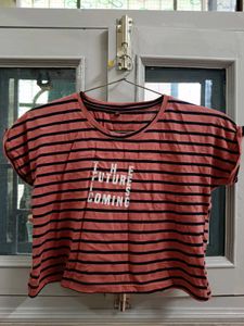 Striped Graphic Tee