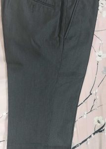 Striped Grey Formal Trousers