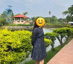 Floral Print Black Dress