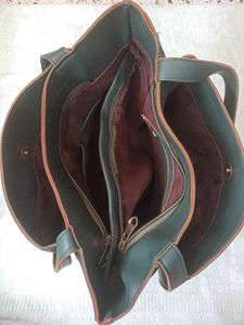 Women Makers Olive Green Shoulder Handbag