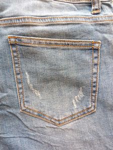 Topten Women&#39;s Sky Blue Slim Straight Cut Denim