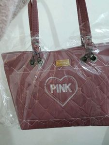 PINK Quilted Tote Bag