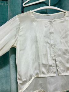 Elegant White Crop Top