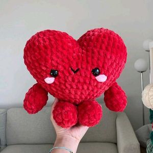 Crochet Heart Plushie