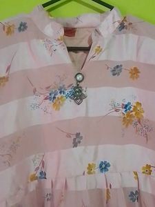 Floral Print Pink Dress