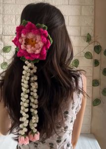 Floral Crochet Hair Gajra