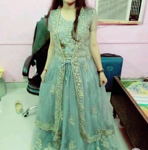 Lehenga With Long Shrug