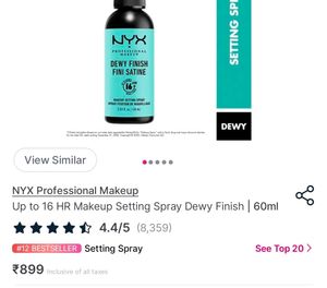NYX Dewy Finish Setting Spray