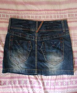 Denim Mini Skirt