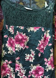 Floral Ruffle Hem Dress