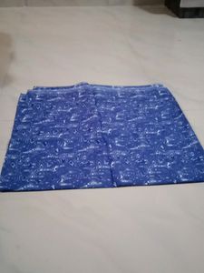 Dress Material In Blue. Top And Bottom
