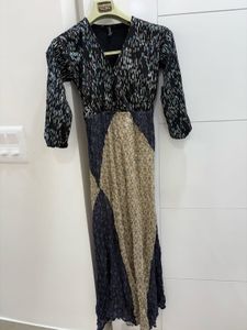 Elegant V neck Midi Dress