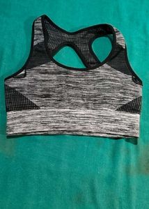 Black Sports Bra Top Girl Gym Workout