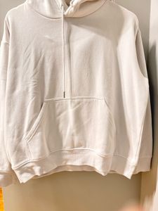H & M white oversized Hoodie