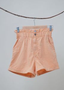 Peach High-Waisted Shorts