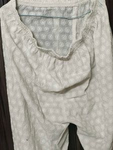 White Plazzo For Women