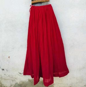Red Lehnga Skirt