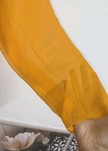 Yellow Embellished Kurta