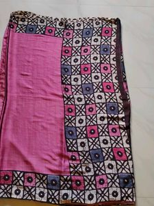 Beautiful 😍 rose 💕💕 colour saree😘
